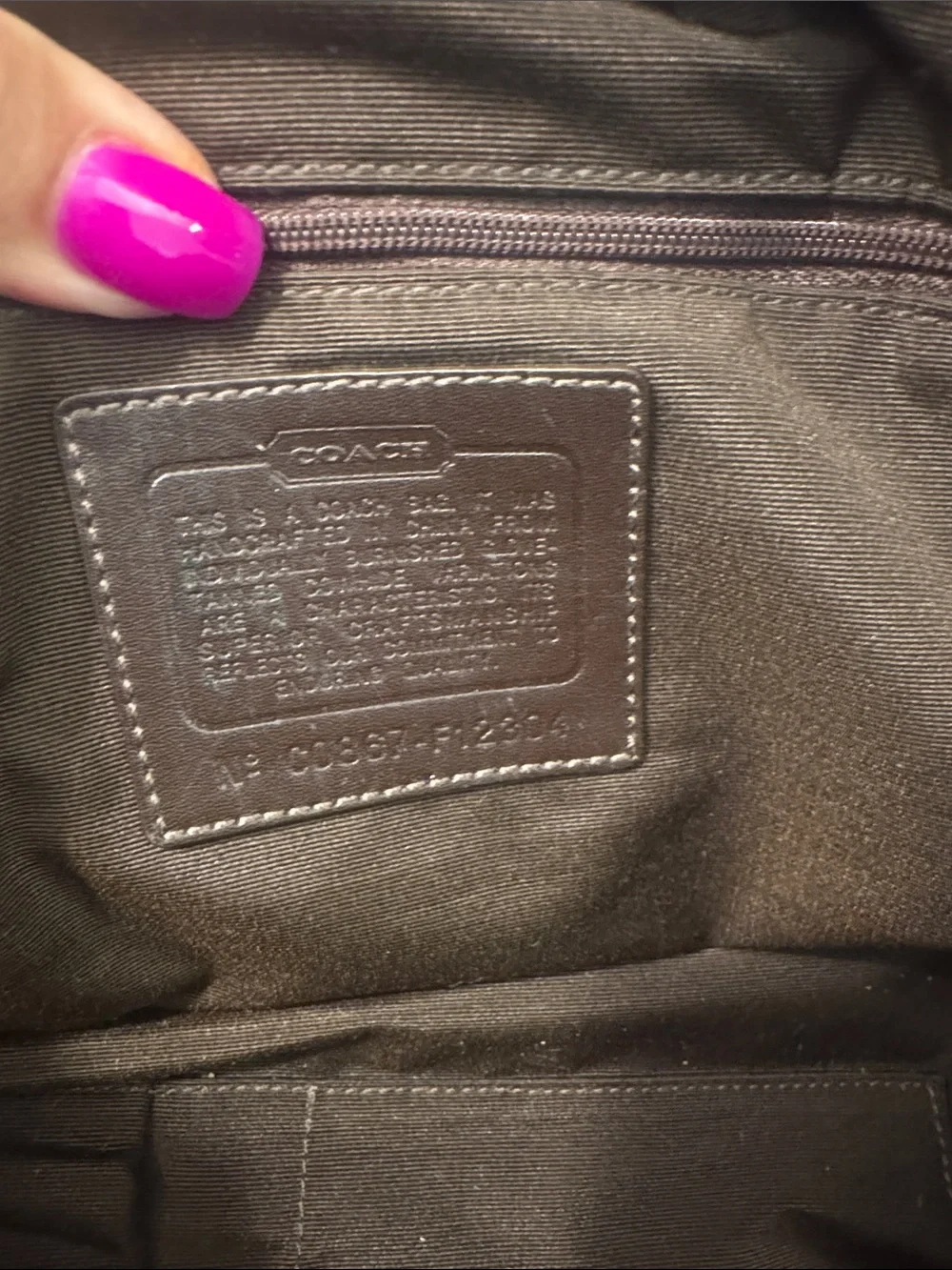 Coach Tan Leather Satchel Handbag